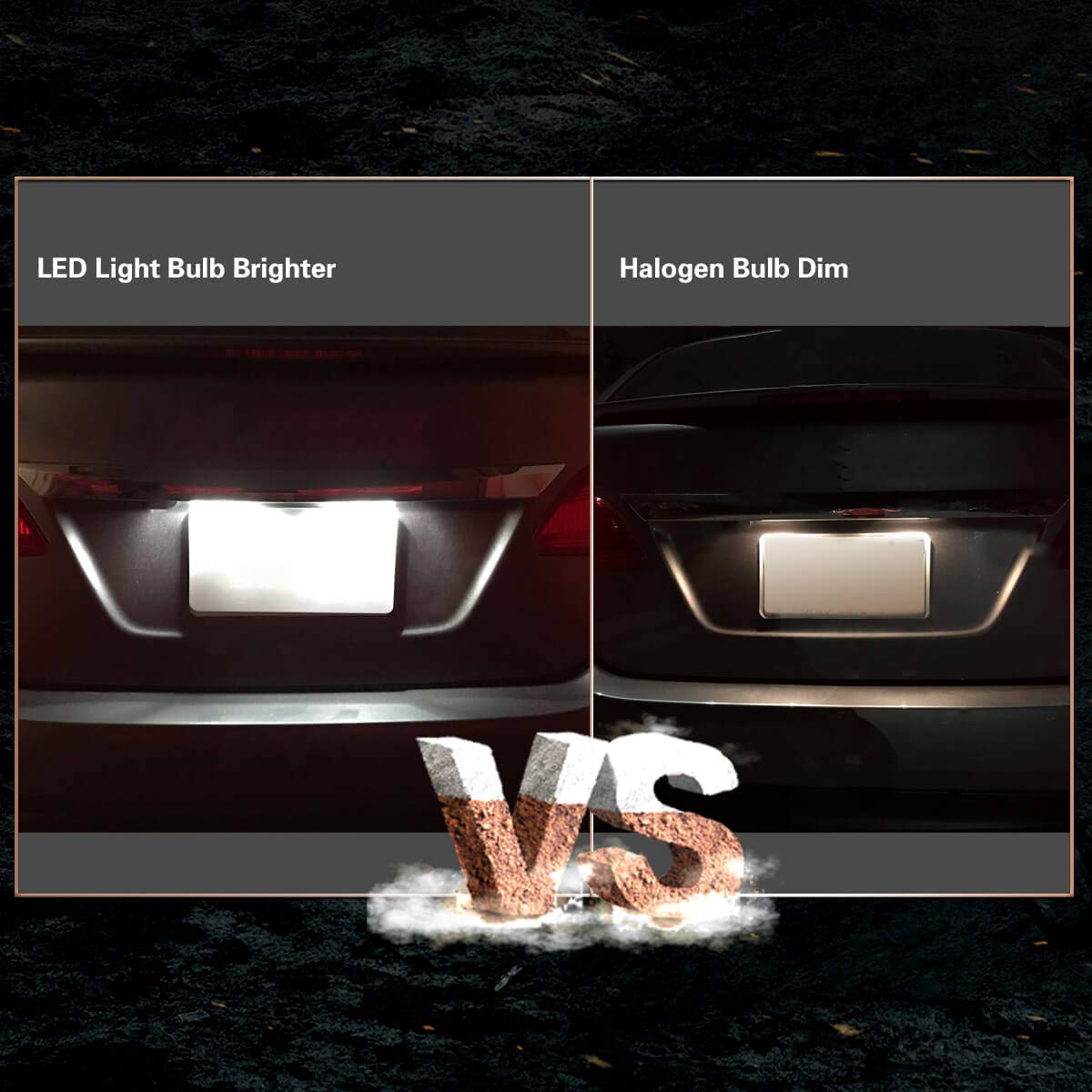 LASFIT 194 168 LED Bulb License Plate Light and Side Marker Light Bulbs White and Amber Combo,T10 W5W 6000k 400LM Extremely Bright, Canbus Free, 4 PCS - Image 5