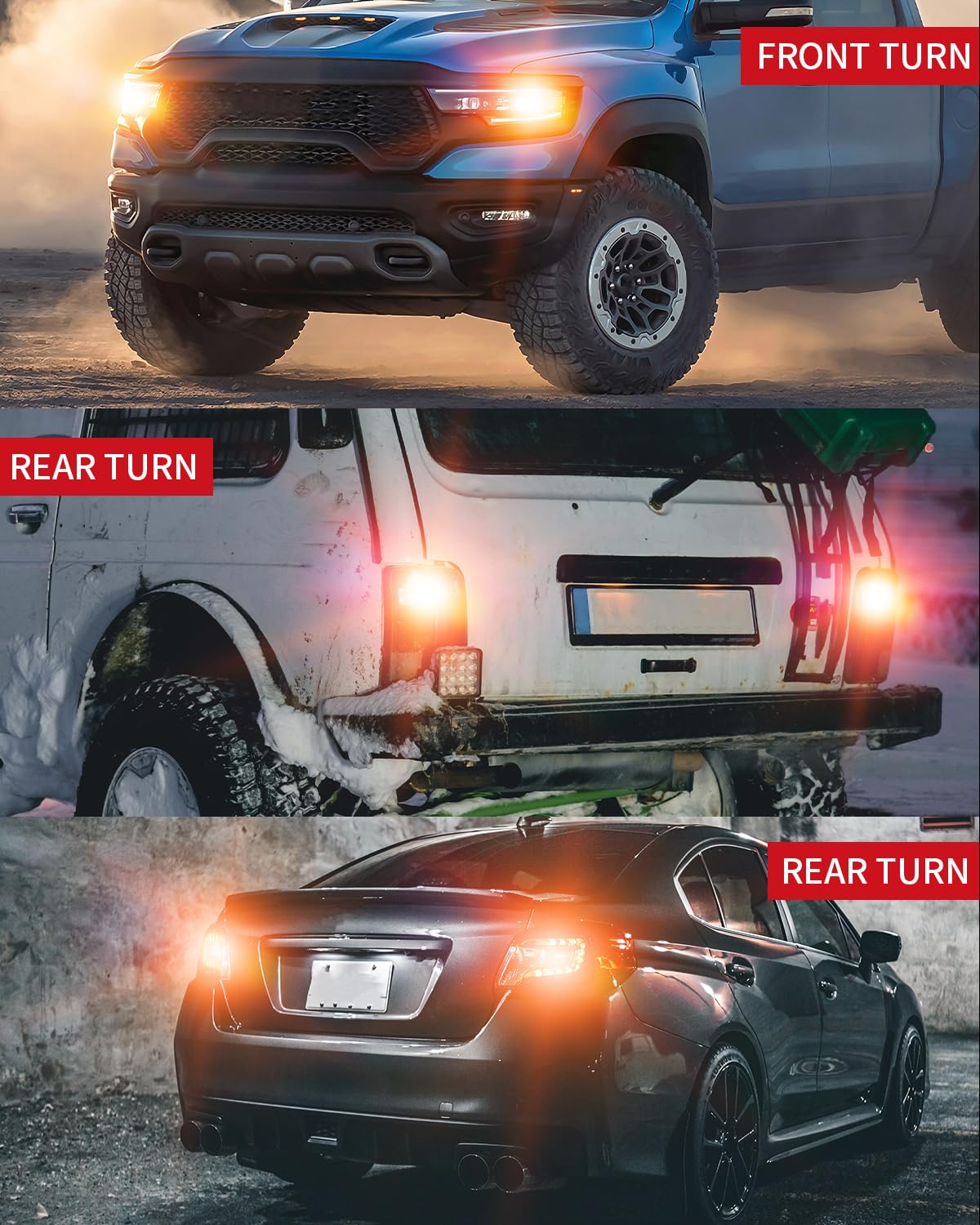 LASFIT 7443CK LED Bulb 7443NA 7444NA with CK Socket CANBUS Anti Hyper Flash LED Turn Signal Light Bulb, Plug & Play, Amber Only(Pack of 2) - Image 9