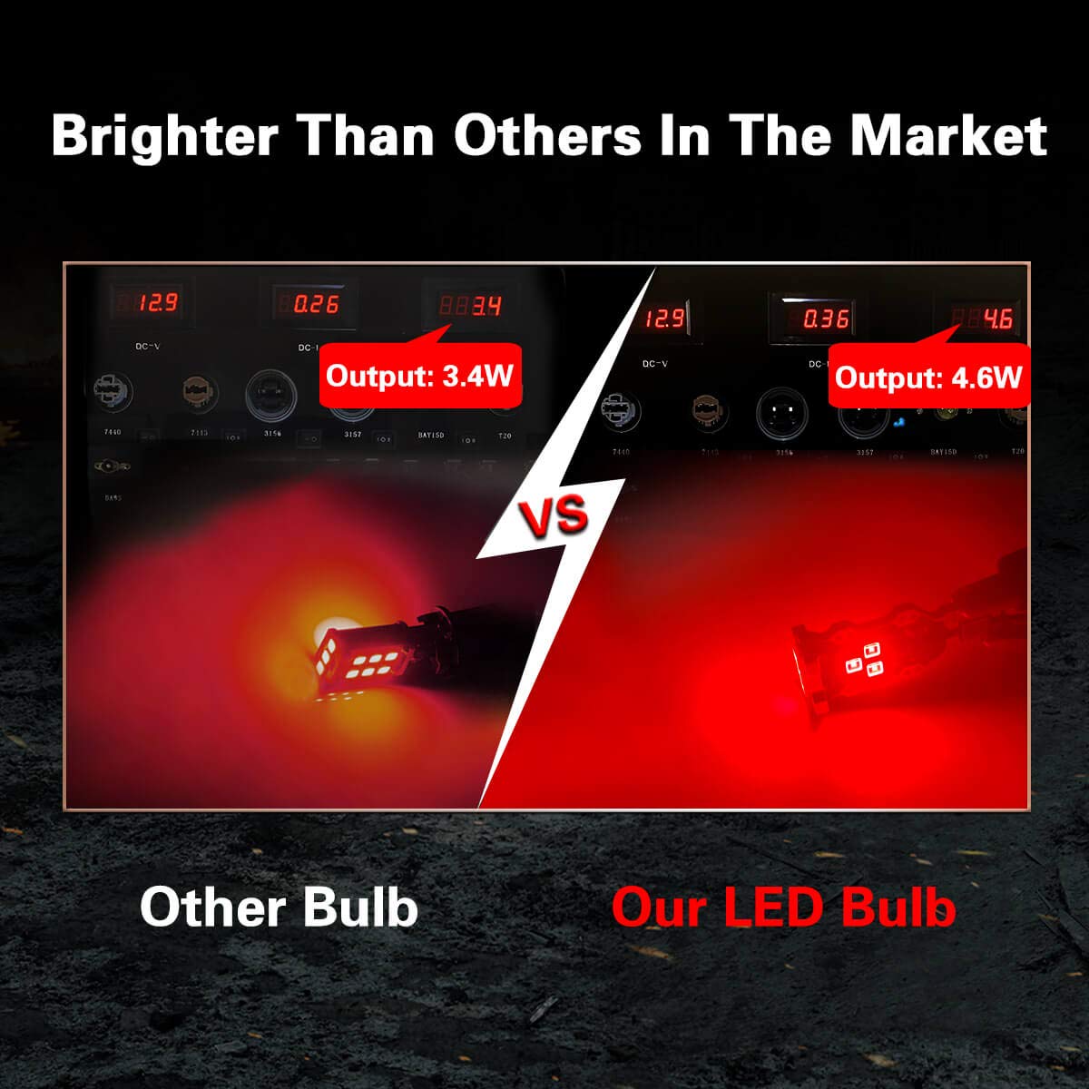 LASFIT 912 921 LED Bulb Reverse Light Backup Light White and Third Brake Bulbs Light Red Combo, T15 W16W Canbus Error Free Light，Non-Polarity, 4 PCS - Image 4