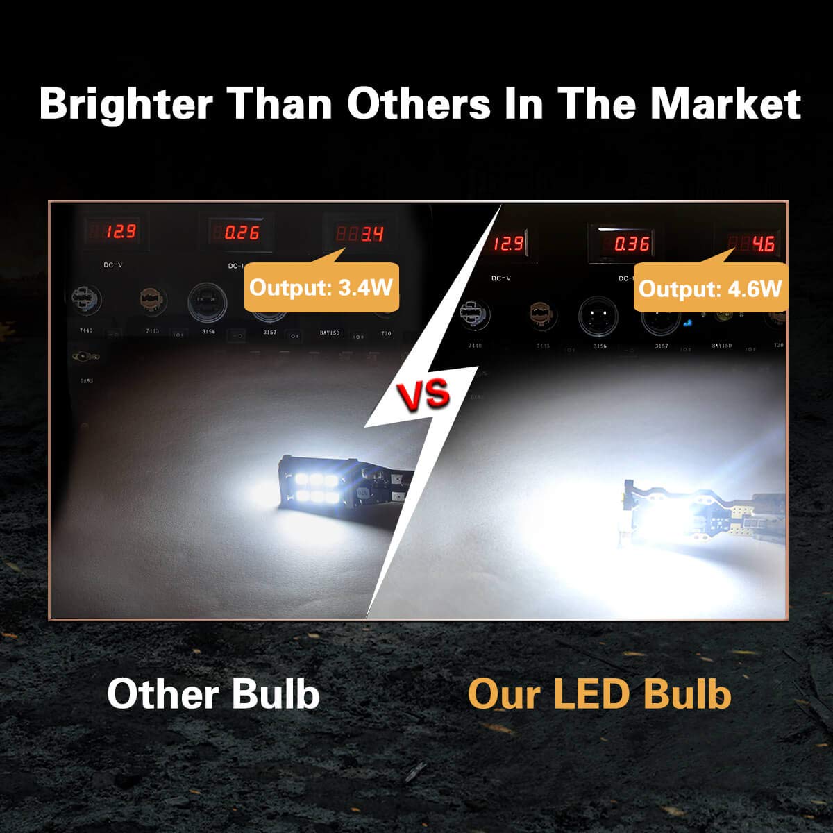 LASFIT 912 921 LED Bulb Reverse Light Backup Light White and Third Brake Bulbs Light Red Combo, T15 W16W Canbus Error Free Light，Non-Polarity, 4 PCS - Image 5