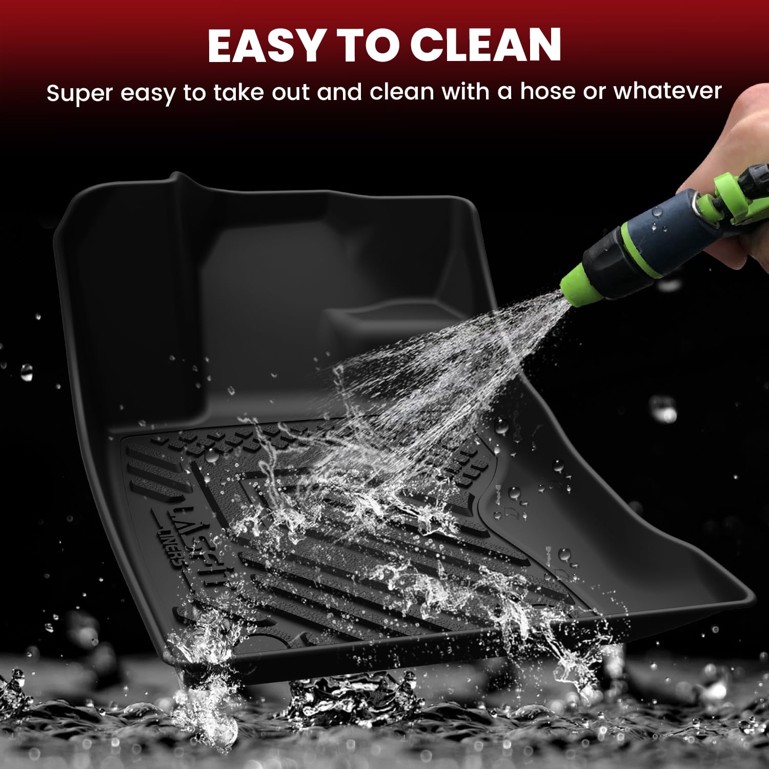 LASFIT Floor Mats for Subaru Outback 2026, All Weather TPE Custom Fit Floor Liners Easy Clean Durable No-Curling 1st & 2nd Row Mats for Outback 2026 Car Accessories, Black - Image 7