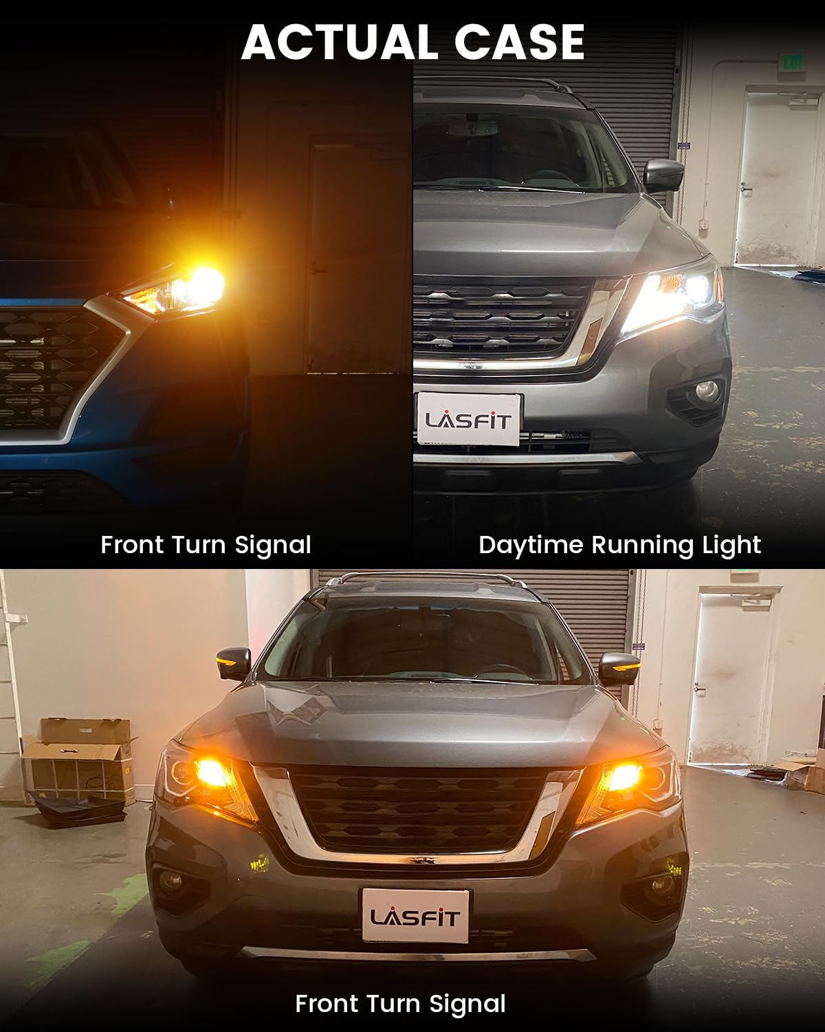 LASFIT T3 7443 CK Switchback LED CanBus Bulb 7444 ONLY for CK Socket Amber/White Front Turn Signal Light Error Free Anti Hyper Flash for GMC Canyon 2015-2022, for Colorado 2015-2022(2pcs) - Image 9