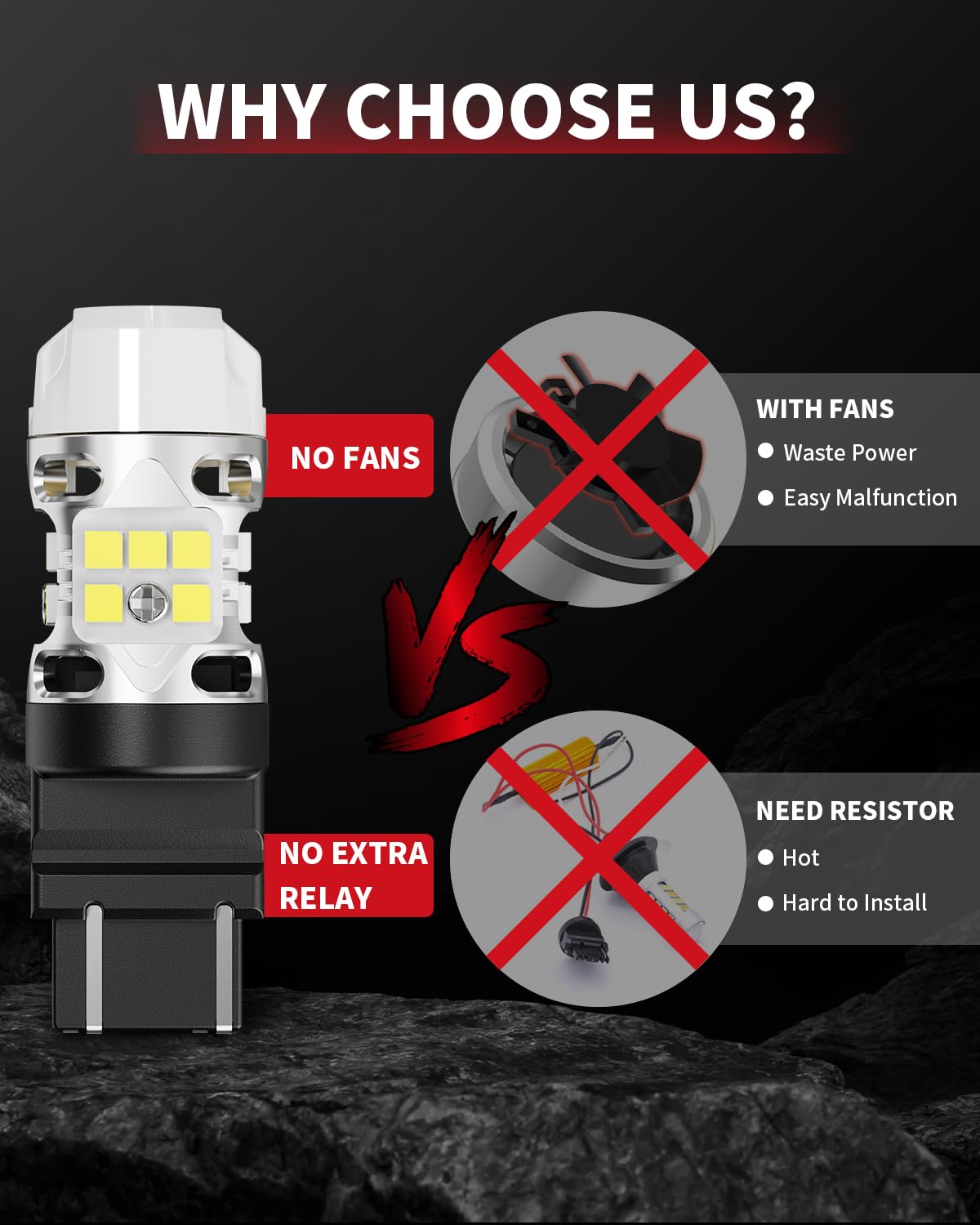 LASFIT T3 WT21W LED Bulb Backup Reverse Light WT21 WT21W/7W Canbus Error Free for 2022 2023 2024 Ford Maverick XL XLT Lariat Accessories, 2021 2022 F150 F250 F350 Xenon White Anti Hyper Flash (2pcs) - Image 8