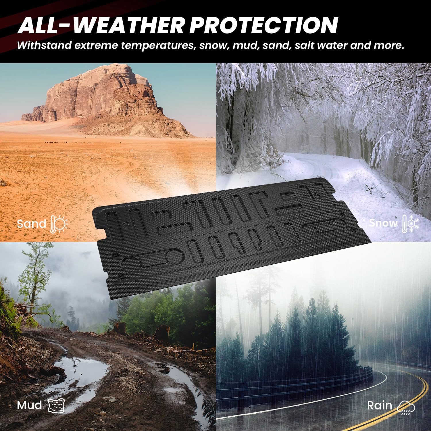 LASFIT Tailgate Mat for Ford F-150(Not for Work Surface or Pro Access Tailgate) 2021-2026 F150 Standard Tailgate Truck Liner All Weather Protector TPE Durable Tailgate Cover - Image 8