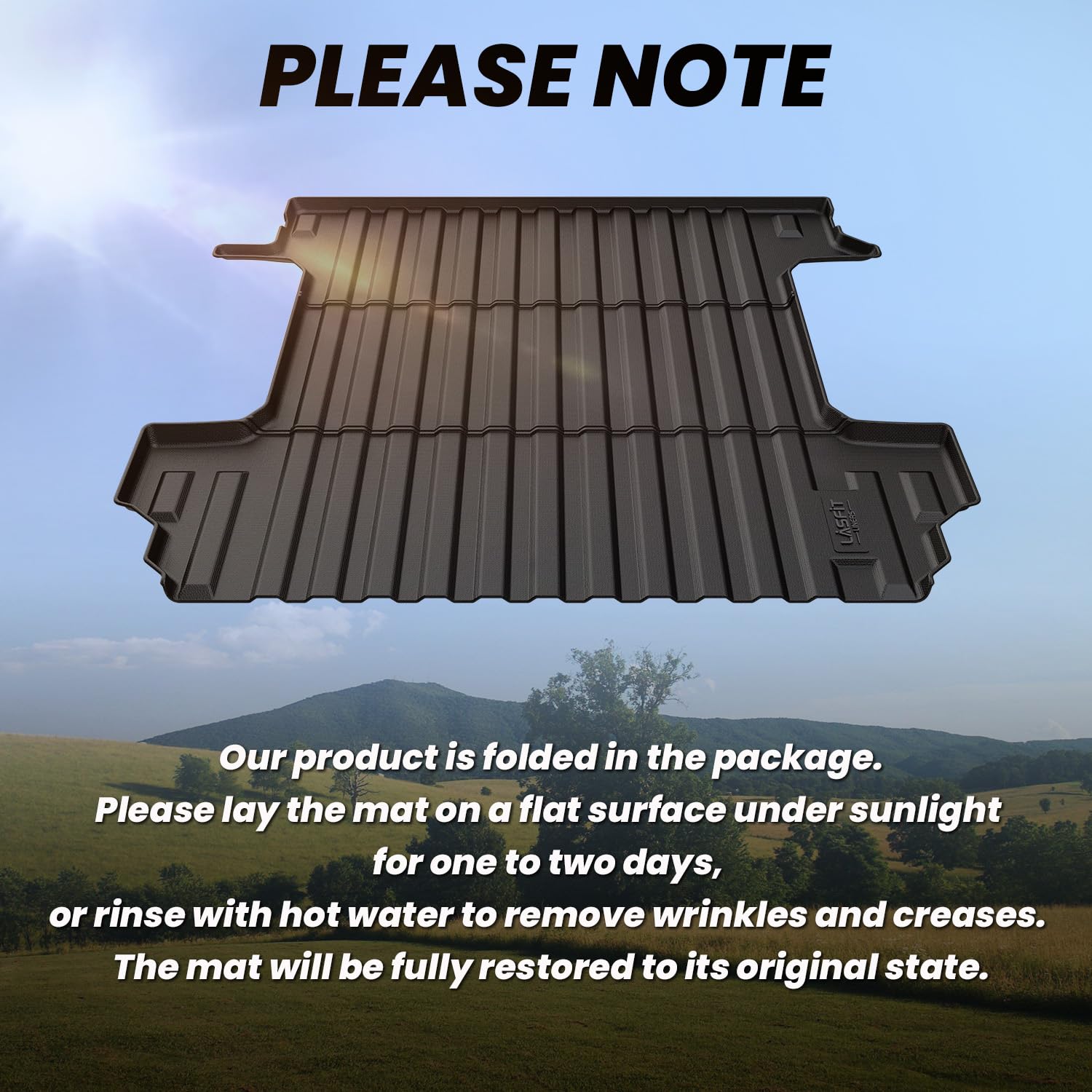 LASFIT Truck Bed Mat 2019-2026 for Chevrolet Chevy Silverado 1500 | GMC Sierra 1500 (Only Fit 5.8FT Bed), Bed Liner for Chevy Silverado GMC Sierra 1500, Not Fit Optional CarbonPro Bed - Image 9