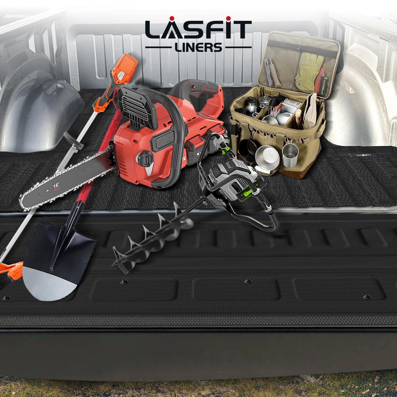 LASFIT Truck Tailgate Mat 2020-2026 for Chevrolet Chevy Silverado & GMC Sierra 2500HD/3500HD (Not Fit MultiPro Tailgate/Power Tailgate), All Weather TPE Tailgate Protector for Chevrolet Accessories - Image 5