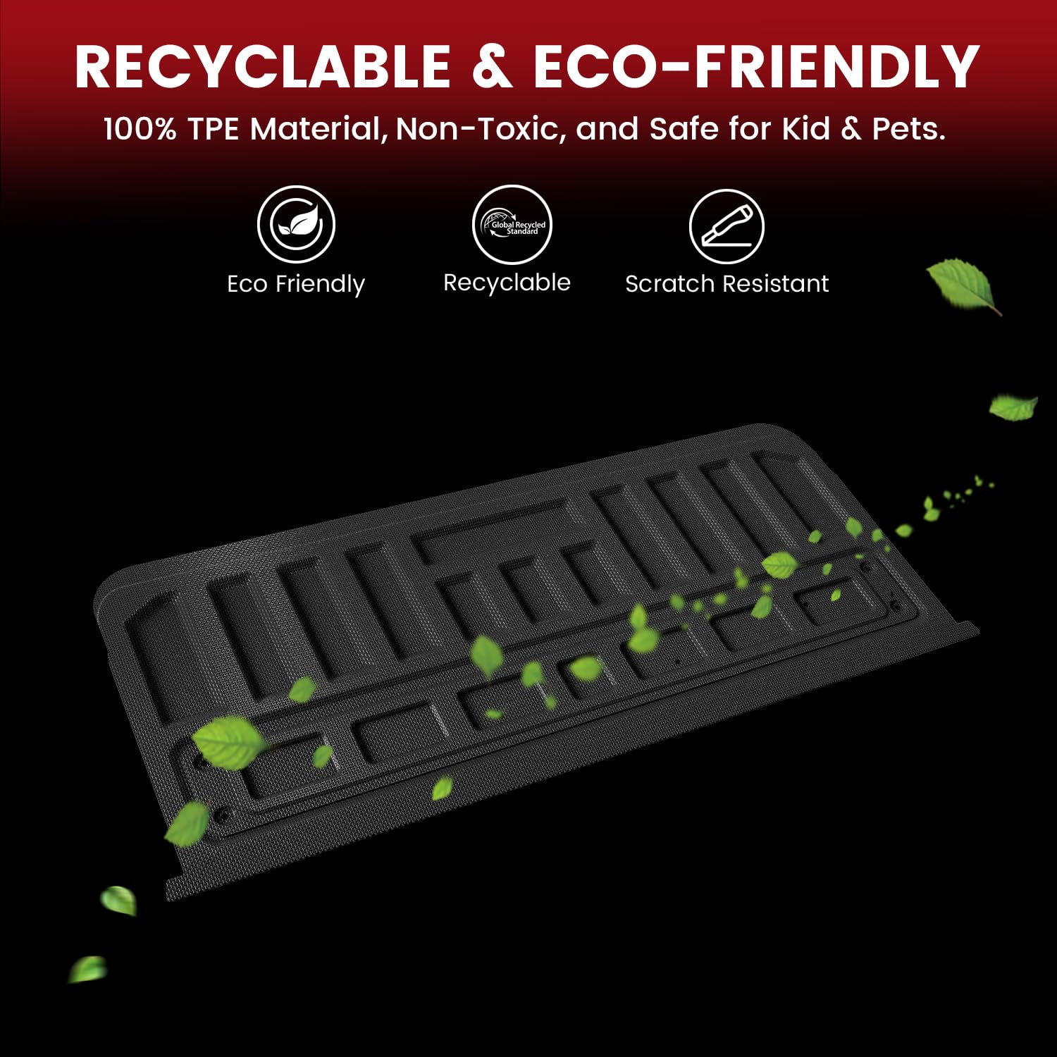 LASFIT Tailgate Mat for Ford F-150(Not for Work Surface or Pro Access Tailgate) 2021-2026 F150 Standard Tailgate Truck Liner All Weather Protector TPE Durable Tailgate Cover - Image 6