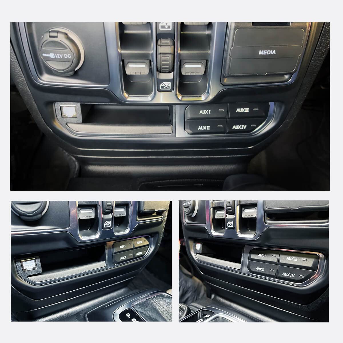 LASFIT Wrangler JL Gladiator JT Storage Bin/Cubby - Left Side fit for LASFIT Black Switch Only - Image 4